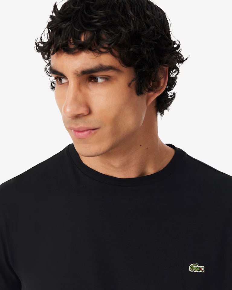 LACOSTE Lacoste Men Cotton Pima T-Shirt — Black — 3