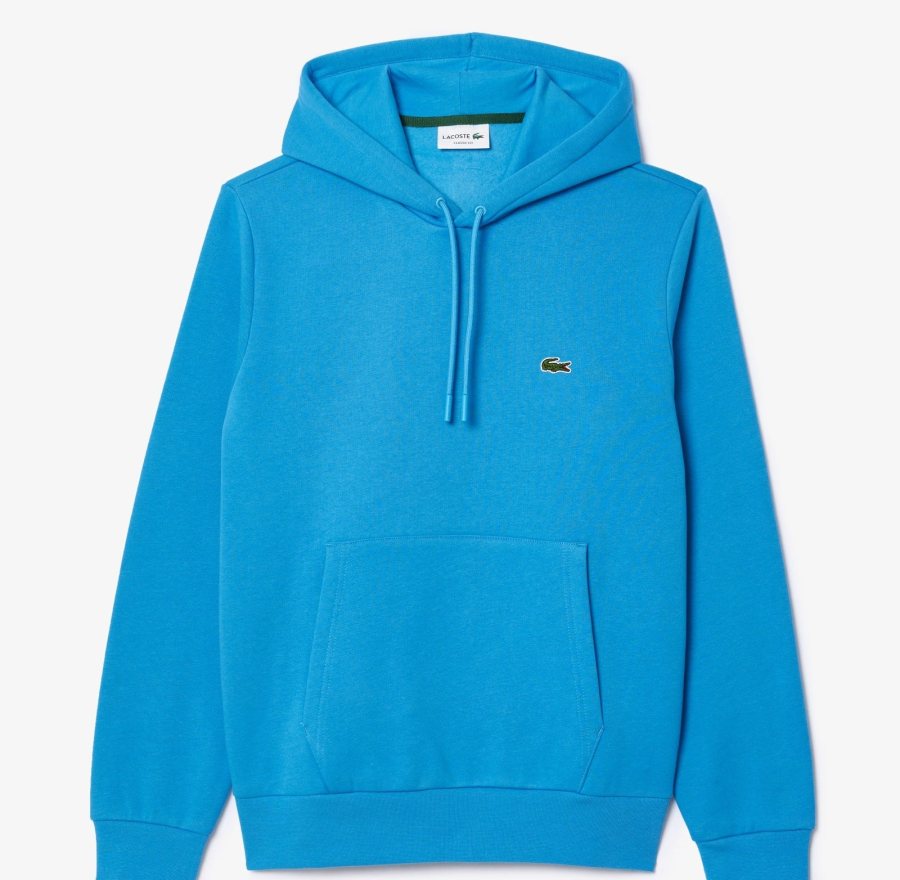 LACOSTE Lacoste Men Fleece Hoodie — Blue — 2