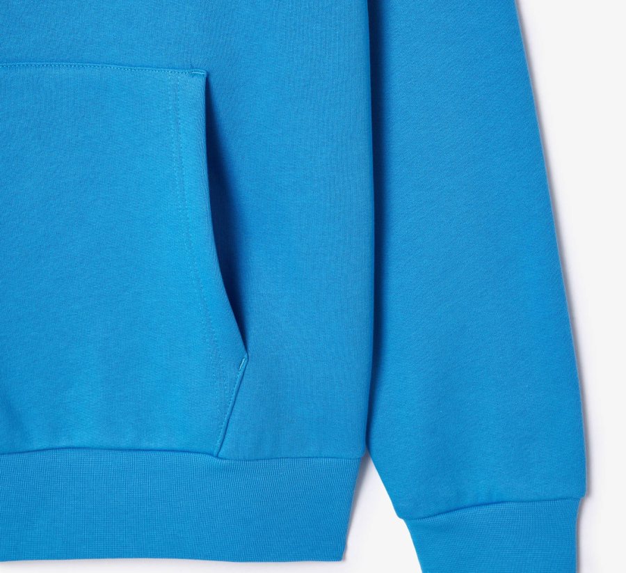 LACOSTE Lacoste Men Fleece Hoodie — Blue — 3