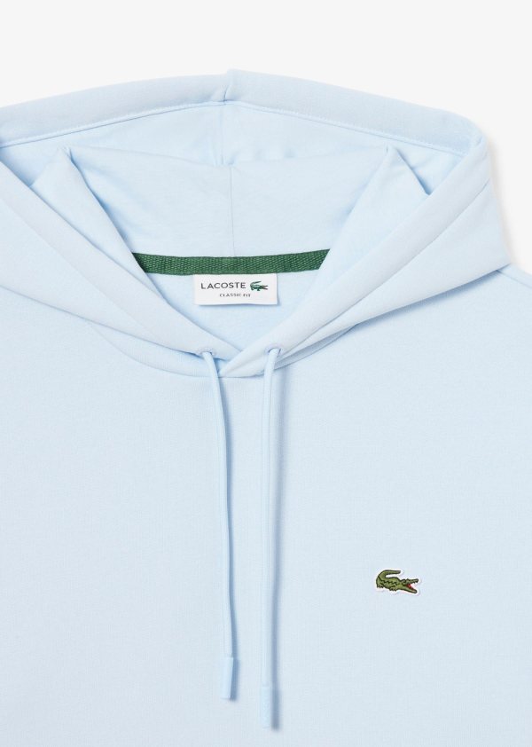 LACOSTE Lacoste Men Fleece Hoodie — Light Blue