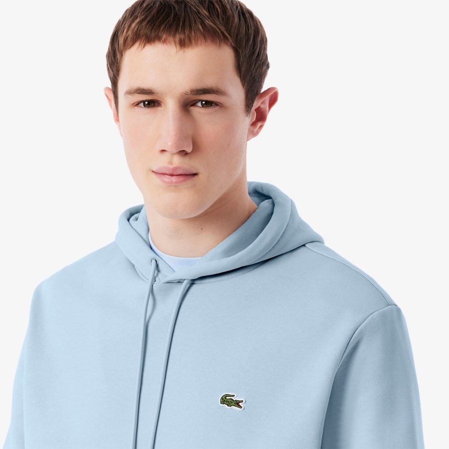 LACOSTE Lacoste Men Fleece Hoodie — Light Blue — 2