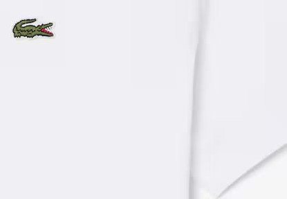 LACOSTE Lacoste Men Lightweight Cotton Pima V Neck T-shirt — White
