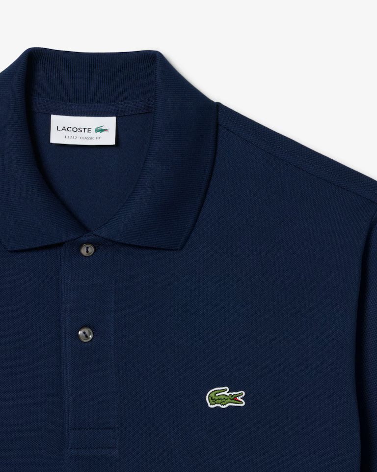LACOSTE Lacoste Men Classic Fit L.12.12 Original Polo Shirt — Navy Blue — 2