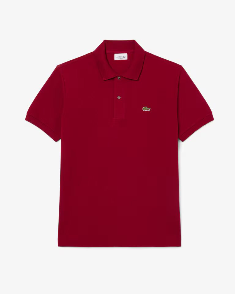 LACOSTE Lacoste Men Classic Fit L.12.12  Polo Shirt — Bordeaux