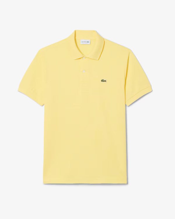 LACOSTE Lacoste Men Classic Fit L.12.12  Polo Shirt — Yellow