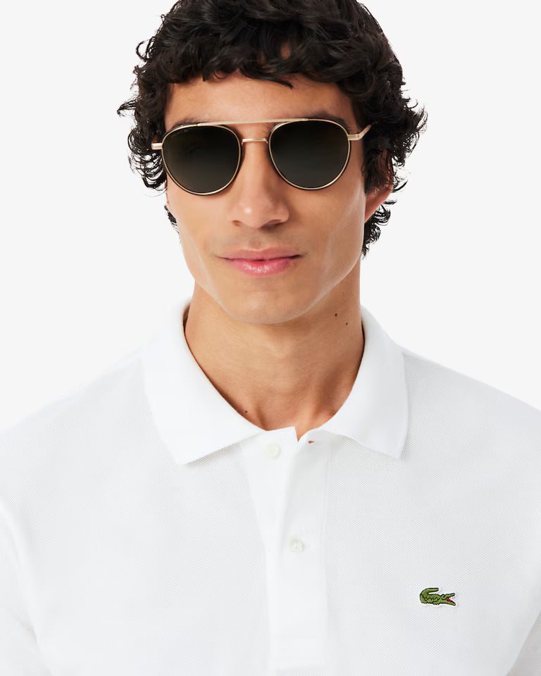 LACOSTE Lacoste Men Classic Fit L.12.12  Polo Shirt — White — 3
