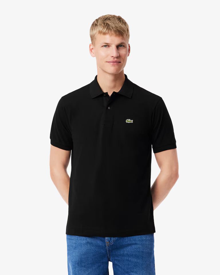 LACOSTE Lacoste Men Classic Fit L.12.12  Polo Shirt — Black — 4
