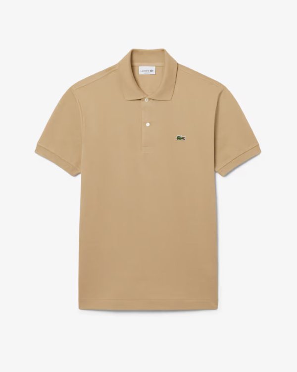 LACOSTE Lacoste Men Classic Fit L.12.12  Polo Shirt — Beige