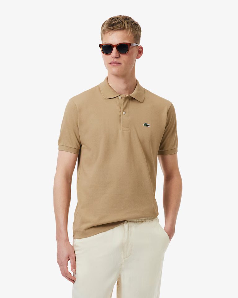 LACOSTE Lacoste Men Classic Fit L.12.12  Polo Shirt — Beige — 5
