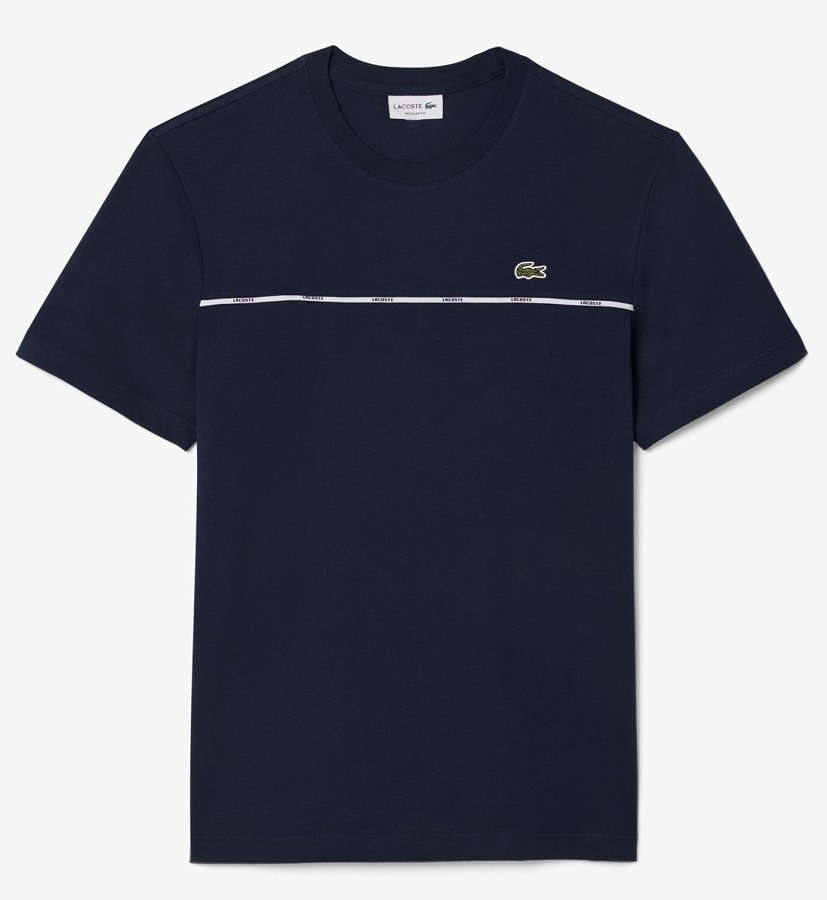 Lacoste Trim Cotton Jersey T-Shirt