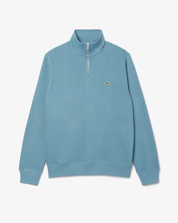Lacoste Zip-Up High Neck Interlock Sweatshirt