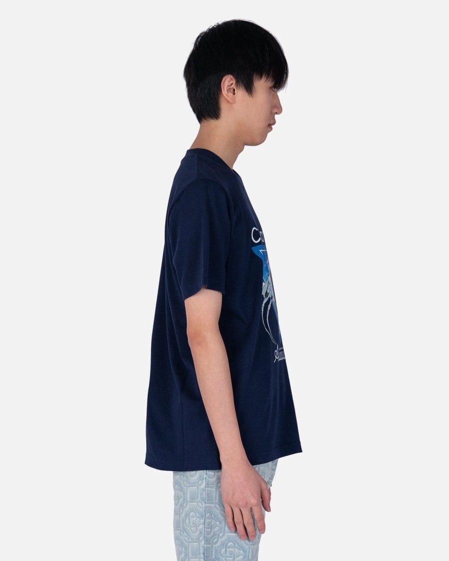 Casablanca AIIIIIR T-Shirt — Navy — 5