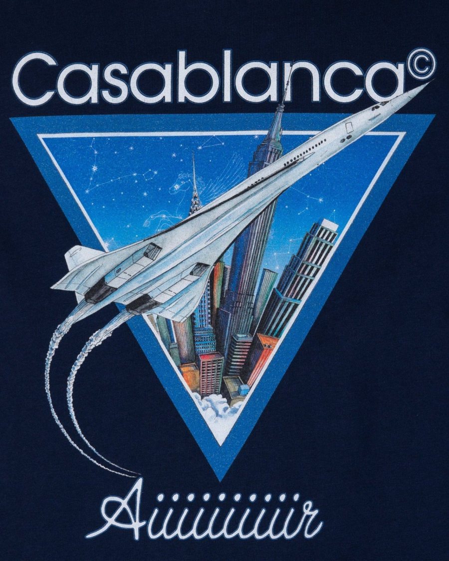 Casablanca AIIIIIR T-Shirt — Navy — 4