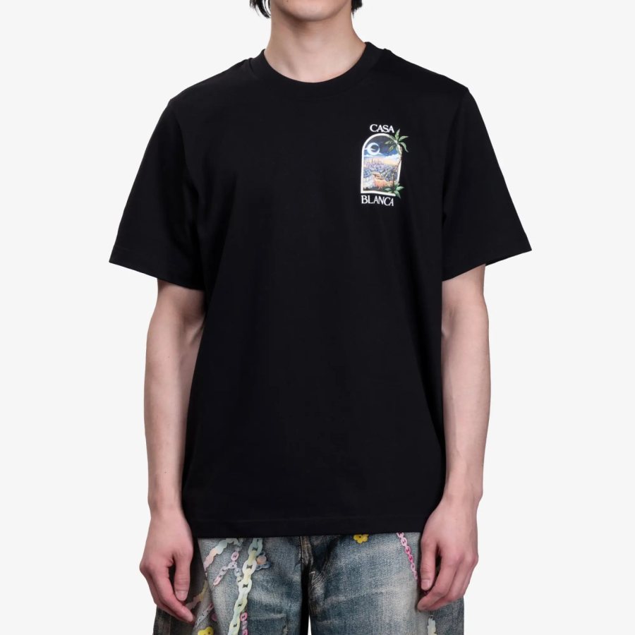 Casablanca LA Nights T-Shirt — Black — 2