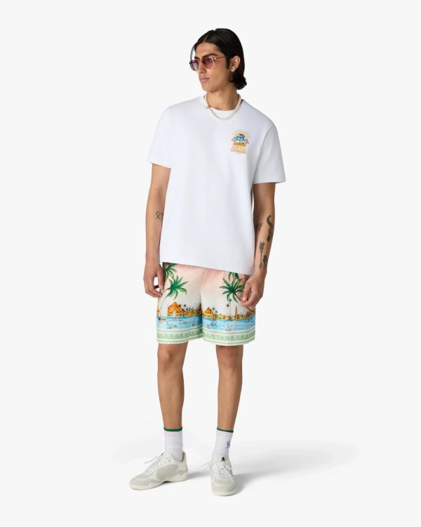 Casablanca Vue De L'arche Organic Cotton T-Shirt — White