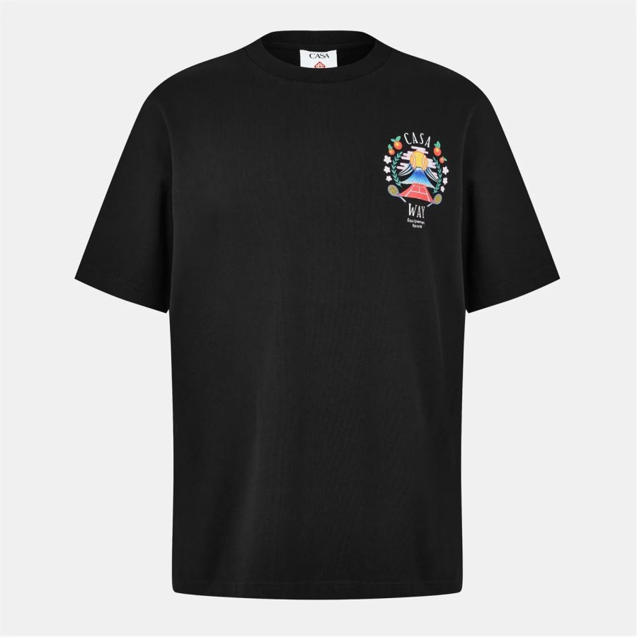 Casablanca Way Mountain T-Shirt — Black — 2