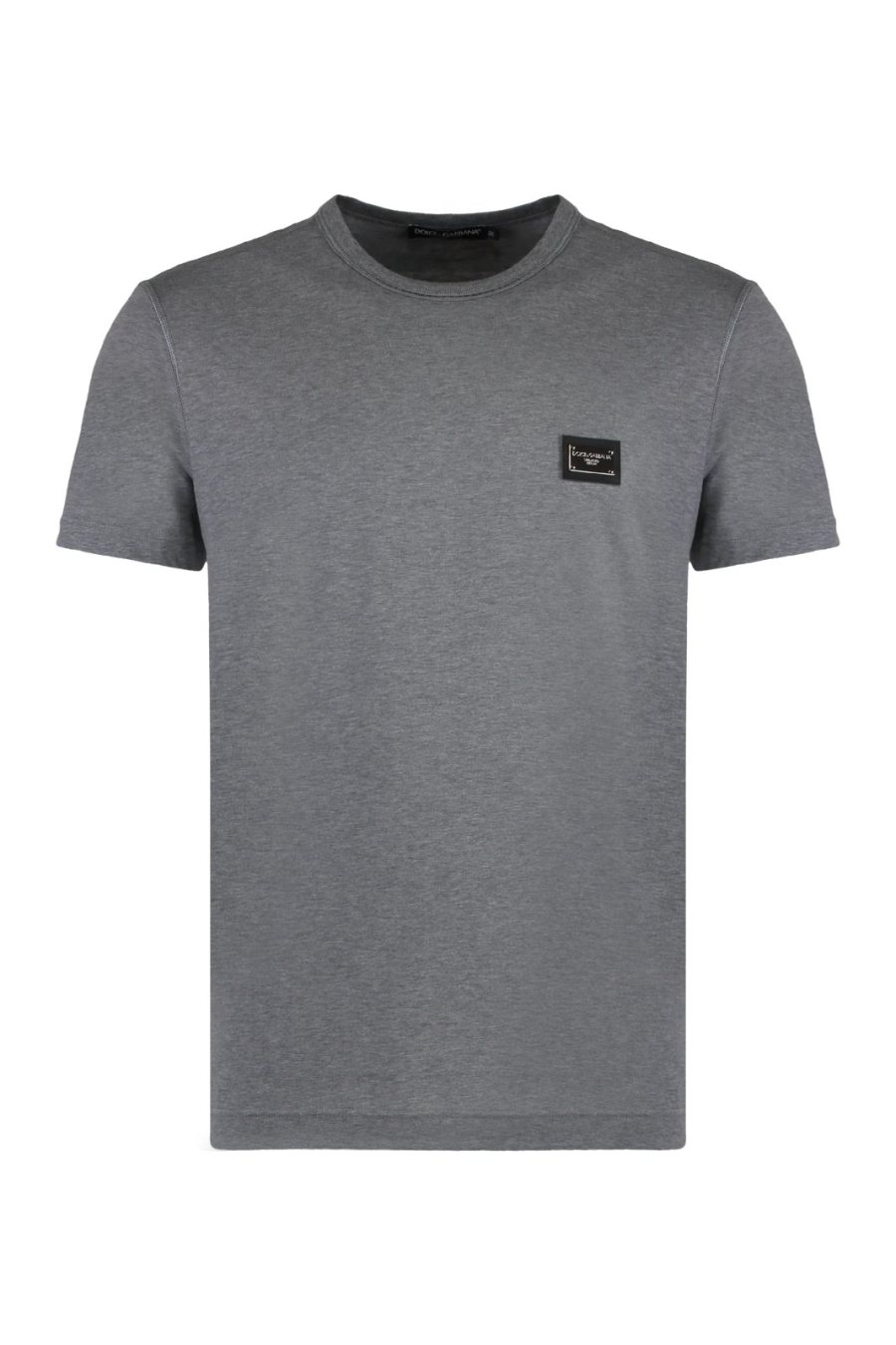 Dolce & Gabbana Logo Plaque T-Shirt — Grey