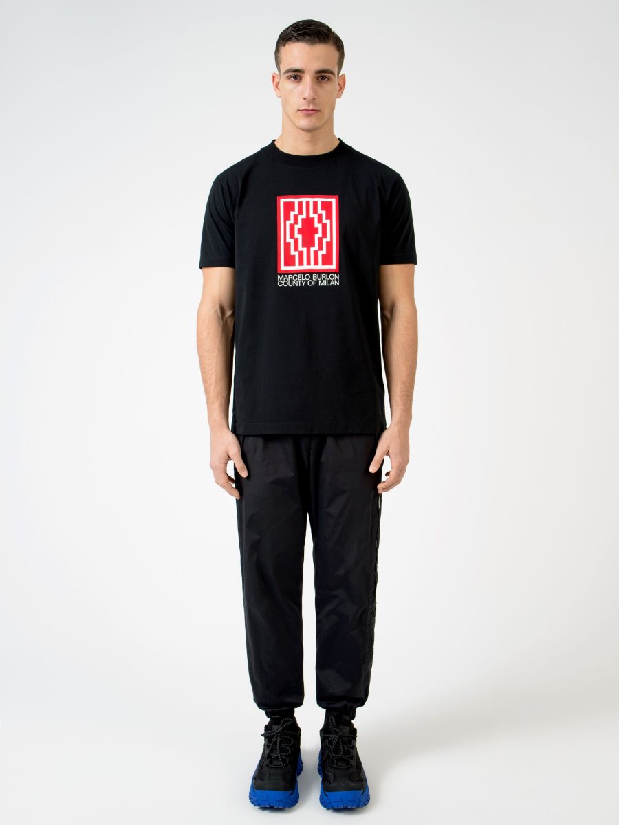 Marcelo Burlon Box Logo T-Shirt, Black
