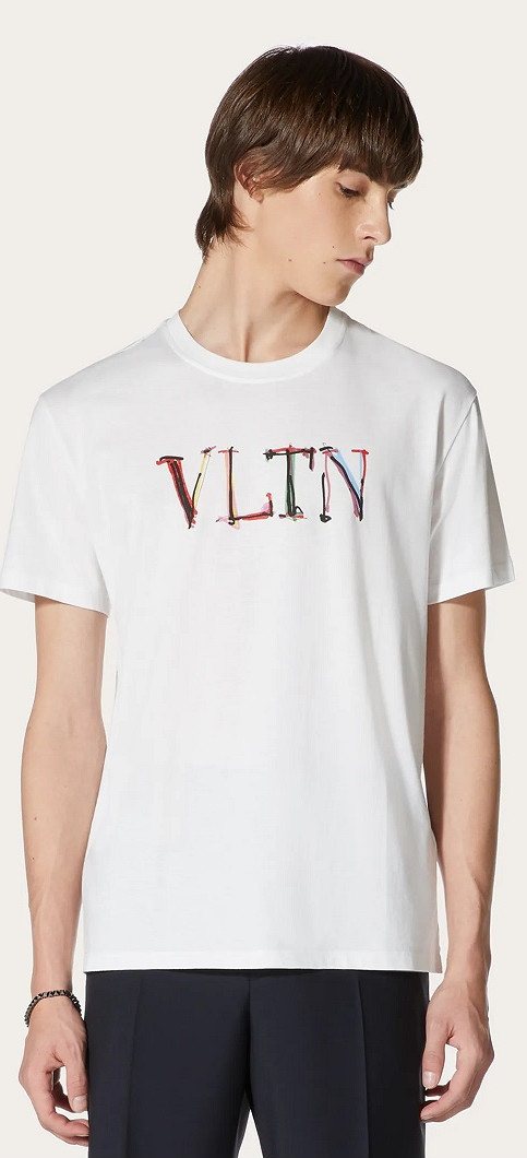 Valentino VLTN T-Shirt, White — VV3MG10V74634U