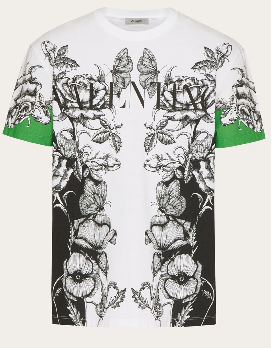 Valentino Print T-Shirt — WV3MG10V7LLU23