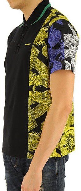 Versace Baroque Sleeve Poloshirt — A78932