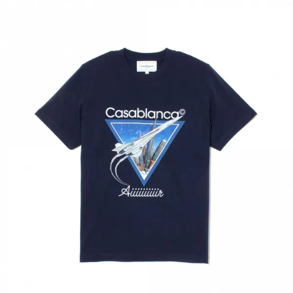 Casablanca AIIIIIR T-Shirt — Navy