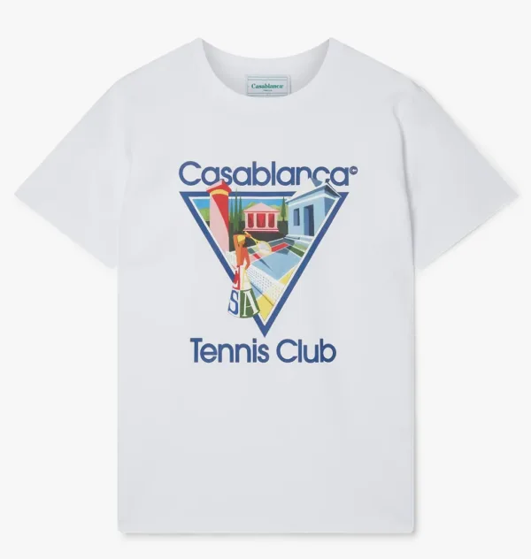 Casablanca Joueuse Organic Cotton T-Shirt — White