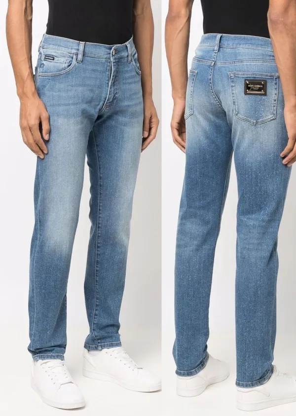 Dolce & Gabbana 5-Pocket Jeans — Mid Blue