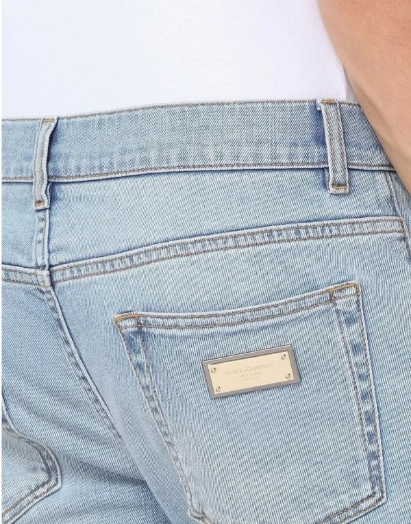 Dolce & Gabbana Slim Fit Jeans — Light Blue
