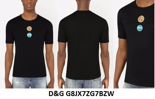 Dolce & Gabbana Logo Badge T-Shirt — Black