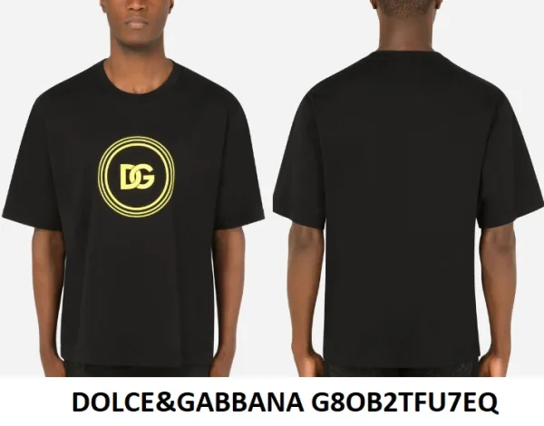 Dolce & Gabbana Circle Logo T-Shirt — Black