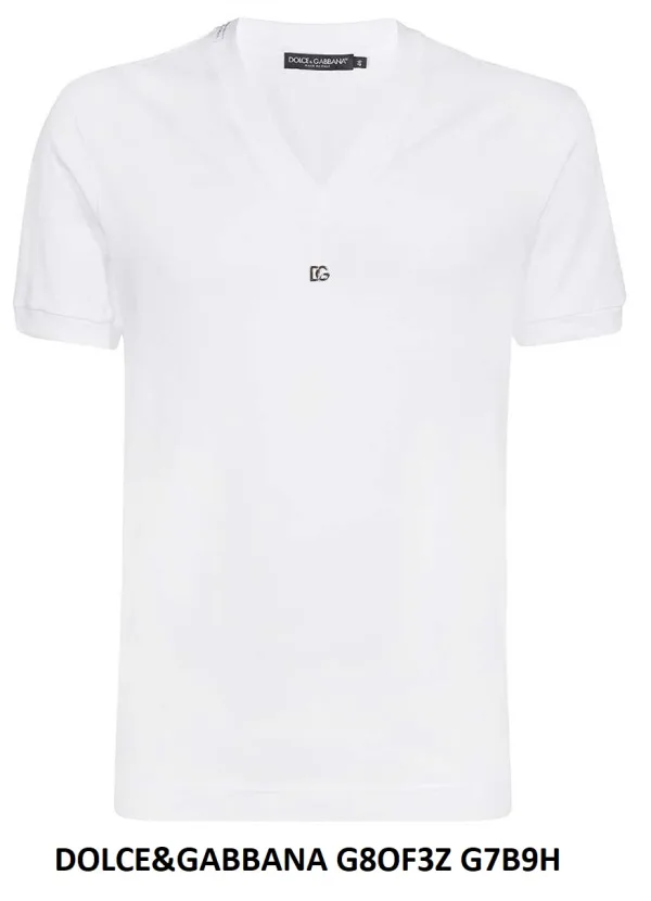 Dolce & Gabbana V-Neck T-Shirt — White