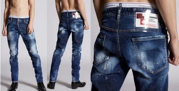 DSQUARED2 Distressed Jeans — S74LB0956